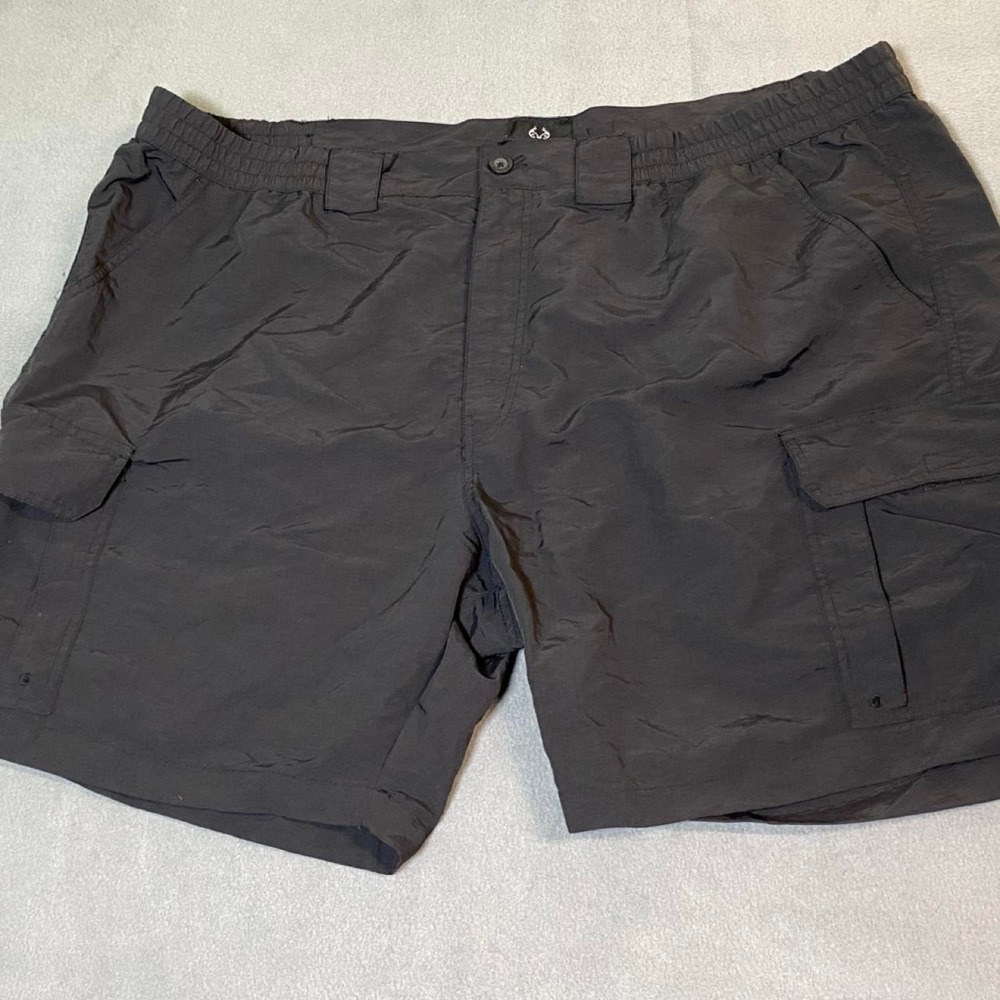 Realtree Men's 3XL Nylon Fishing shorts black cargo